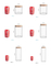 Glass Jar with Bamboo Lid for Coffee Bean Candy Cookie Noodles Nuts Spices