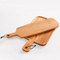 Paddle Shape Oak Wooden Serving Tray / Plate with Leather Rope