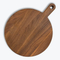 Round Walnut Wooden Chopping Board Vegetable Fruit Meat Cutting Kitchen Board