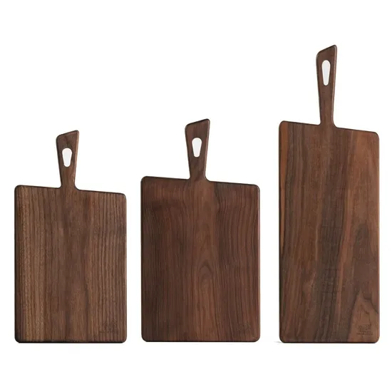 Durable Weathered Walnut Wood Serving Platter for Picnics & Parties