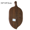 Deer Shape Engraved Walnut Wood Cheese Serving Board with Rustic Finish
