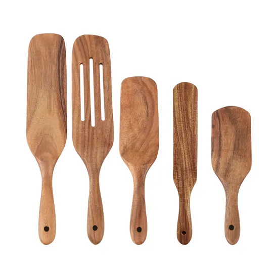 Hot Selling Acacia Wood Spatula for Sauce Pizza Salad Mixing