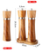 Manual Acacia Wood Pepper Grinder Spice Grinder with Stainless Steel Ring