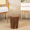 Eco Acacia Wood Trash Can Waste Basket with Lid