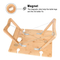 Outdoor Portable Bamboo Beach Snack Tray Wine Picnic Table for Camping