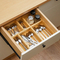 Space - Saving 8 - Pack Bamboo Storage Organizers Set Box Set for Bathroom, Kitchen & Office Drawers