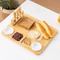 Large Acacia Wood Serving Board Cheese Board Set with Cutlery Set