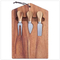 19X11.5 Inch Large Divided Wood Charcuterie Board Snack Plates Serving Tray with Handles for Party