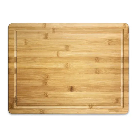 Premium Large Bamboo Cutting Board with Juice and Crumb Groove