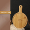 Sustainable Round Bamboo Fruit and Bread and Cheese Serving Board with Handle