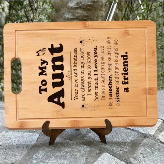 Premium Natural Custom Branding Bamboo Cutting Board with Oil Finish