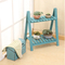 Foldable Five - Layer Step - Type Storage Rack Solid Wood Flower Rack for Succulent Plants