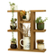 Multi-Layer Desktop Solid Wood Flower Stand Shelf for Book / Toys / Plants