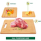 Durable 3 Piece Bamboo Vegetable Cutting Board Fruit Chopping Board Set for Kitchen