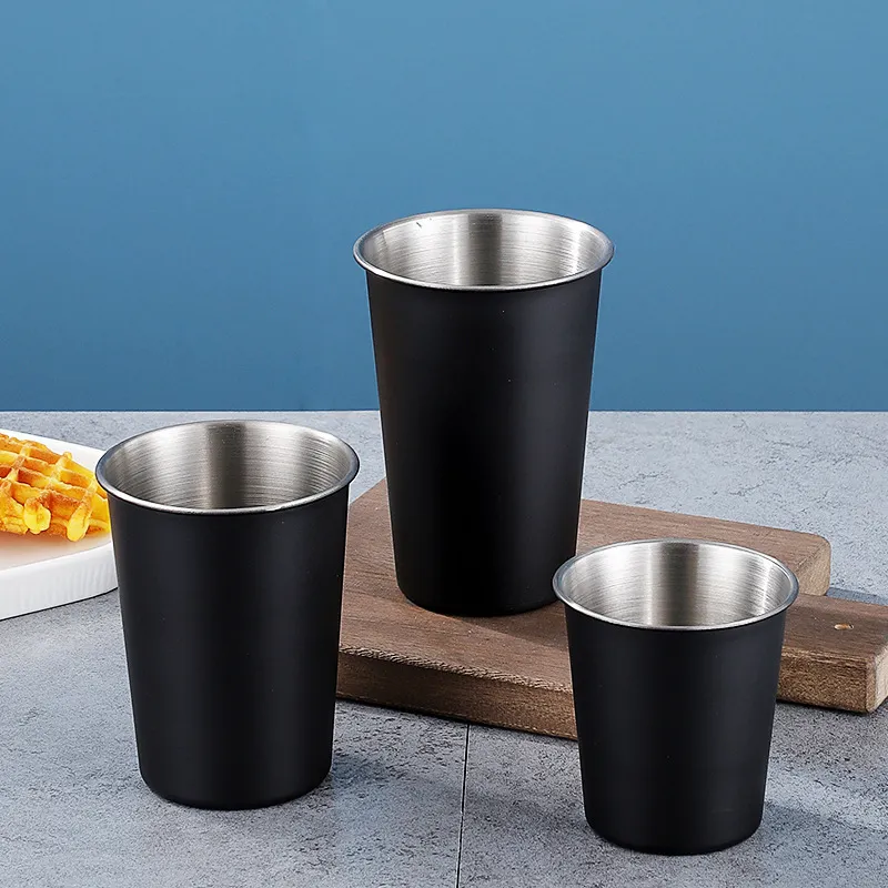 200-700ml Stainless Steel Beer Cup Drinking Mug for Camping Party Coffee Whisky