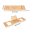 Luxury Expandable Bamboo Bathtub Caddy Tray Bath Caddy Tray