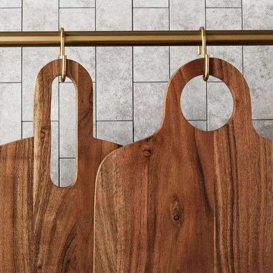Acacia Wood Charcuterie Boards Set of 2
