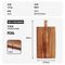 Premium Acacia Wood Paddle Cutting Board with Handle