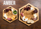 Multifunctional Hexegonal Shape Smart Engraved Bamboo Serving Board Cutting Board Set of 2