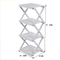 4 Tier Foldable Wooden Plant Stand Pot Shelf Outdoor Flower Storage Rack