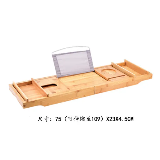 Adjustable Bamboo Bathtub Tray Caddy Tub Tray From Fujian Factory