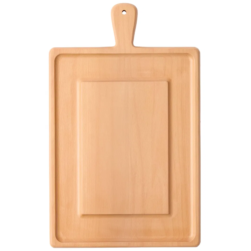 Paddle Shape Beech Wood Serving Plate Charcuterie Board