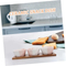 Stylish Ceramic Snack Serving Bowl Set with Wooden Tray for Fruit, Snacks & Desserts