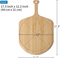 Lightweight Smart 21X14 Inch Bamboo Pizza Peel Pizza Tray Pizza Cutting Board