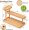 Wooden Desktop Storage Rack Bamboo Desk Organizer for Cosmetics