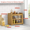 Wholesale Natural 2 Layer Bamboo Bread Storage Bin Food Storage Box