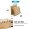 Adjustable Bamboo Napkin Holder for Dining Room, Picnic, Kitchen Table Indoor Outdoor