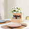 Bamboo Salt Pepper Napkin Holder Set for Kitchen Dining Table