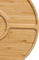 8 Inch 4 Divided Bamboo Multipurpose Bamboo Serving Plates for Dining/Coffee Table /Charcuterie