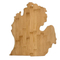 Custom Bamboo Serving Board with Slate Shape Design for Fruits