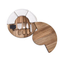 Space - Saving Compact Acacia Drawer Cheese Board Cutting Board with Knives