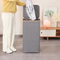 Foldable 100L Bamboo Circle Fabric Laundry Basket with Inner Bag for Household and Bathroom Storage