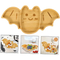 Bulkbuy Bat - Shaped Bamboo Serving Platter Snack Tray Appetizer Plate