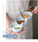 Elegant 3-Piece Ceramic Bowl Set with Wooden Handles for Snacks