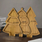 Halloween 2 PCS Skull Shape Bamboo Aperitif & Charcuterie Board Serving Dishes for Party