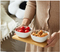 Elegant Ceramic Dipping Bowls Set with Bamboo Serving Tray