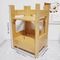 Double-Layer Bamboo Storage Rack Storage Organizer Shelf for Cosmetics / Jewelry
