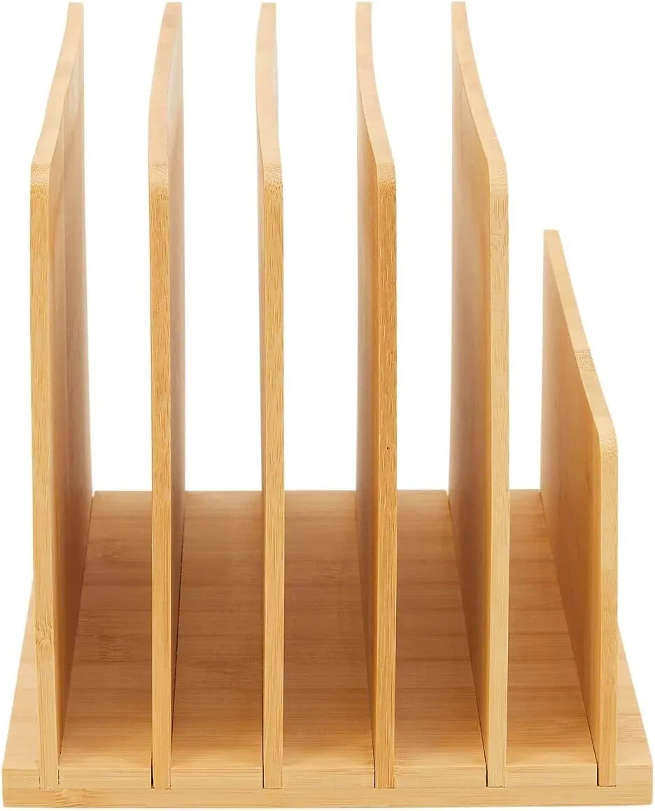 Bamboo and Wood Storage and Organization Rack Office Desk Folder for Stationery, Materials, Letters