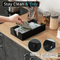 Black Rectangle Bamboo Napkin Holder Paper Towel Dispenser