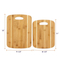 Premium 2-Piece Bamboo Cutting Board Set for Culinary Enthusiasts