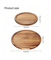Round Acacia Wooden Nuts Fruit Snack Appetizer Serving Tray Plate