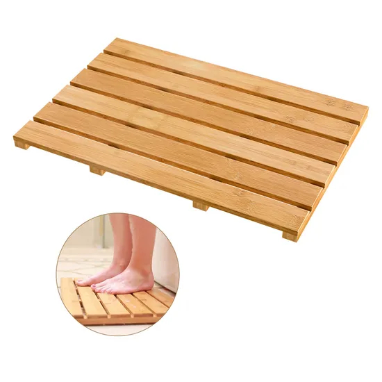 Sturdy Bamboo Bathroom Carpet Bath Mat