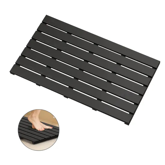 Large and Long Bamboo Door Mat Bath Mat for SPA