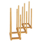 Free Standing 5 Pair Bamboo Boot Rack