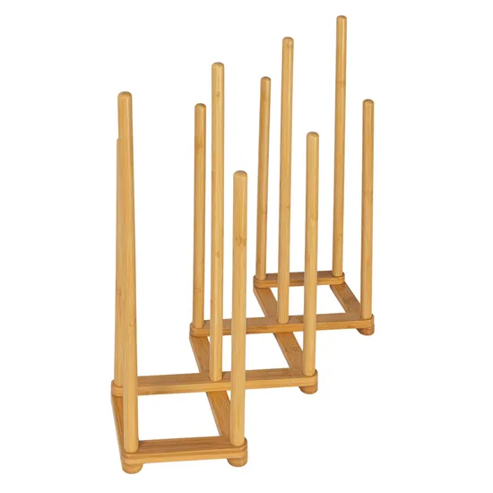Free Standing 5 Pair Bamboo Boot Rack