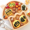 House Shape Non-Toxic Natural Bamboo Baby Plate with Suction